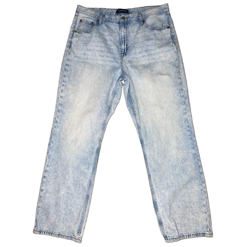 Aeropostale 90s Baggy Jeans Womens 16R  Light Wash High Rise Denim Y2K Festival